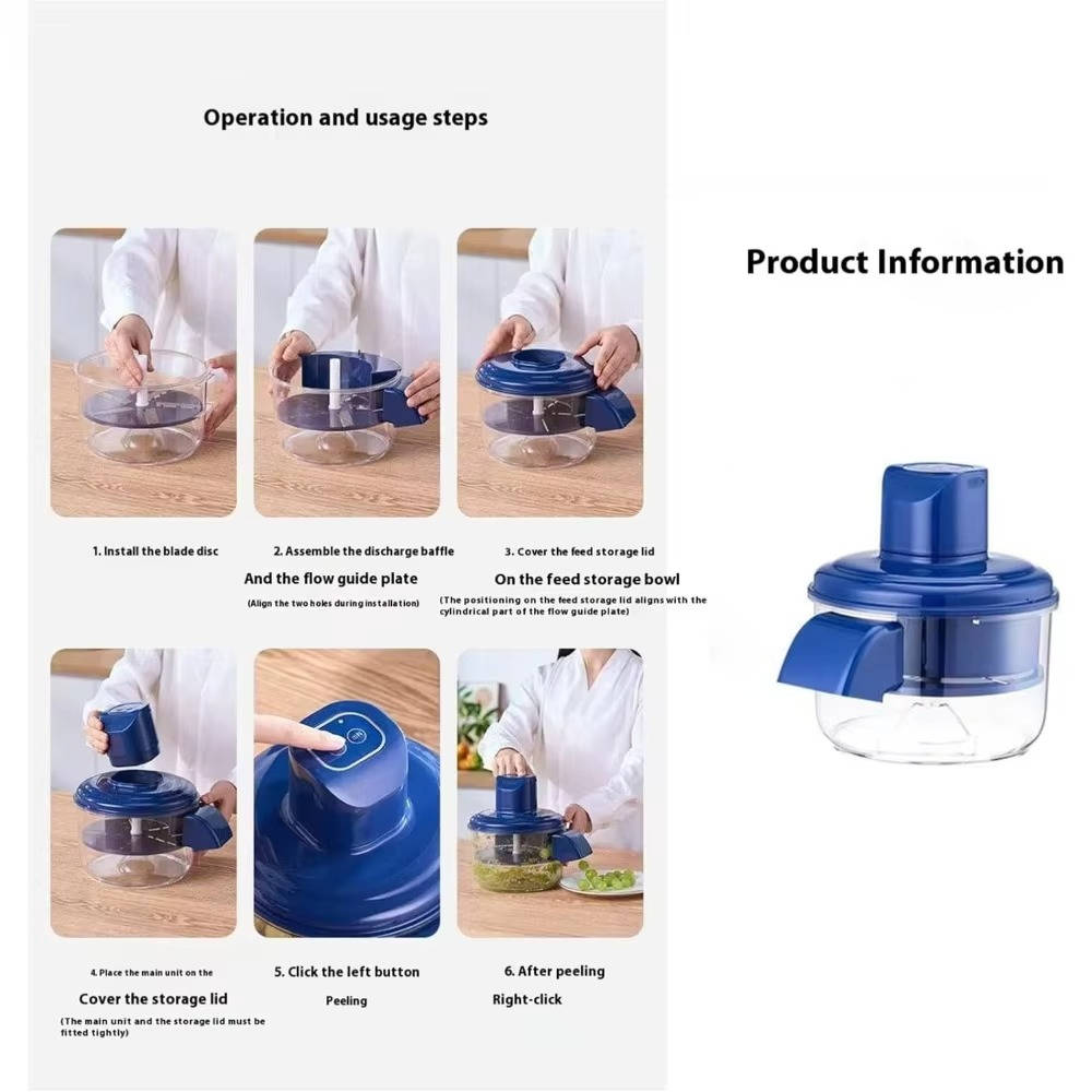 Electric Fruit & Vegetable Peeler | Automatic Rotating Apple Peeler