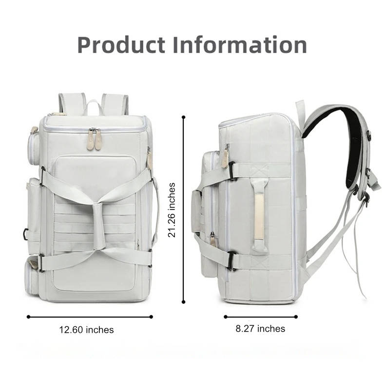 Large Capacity Travel Backpack | Carry-On Bag for Flights & Weekend Trips