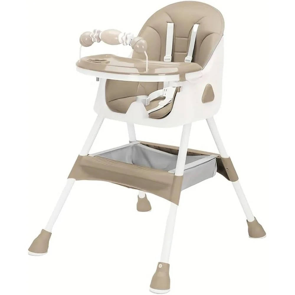 Foldable Baby High Chair | Portable Toddler Feeding Chair with Tray