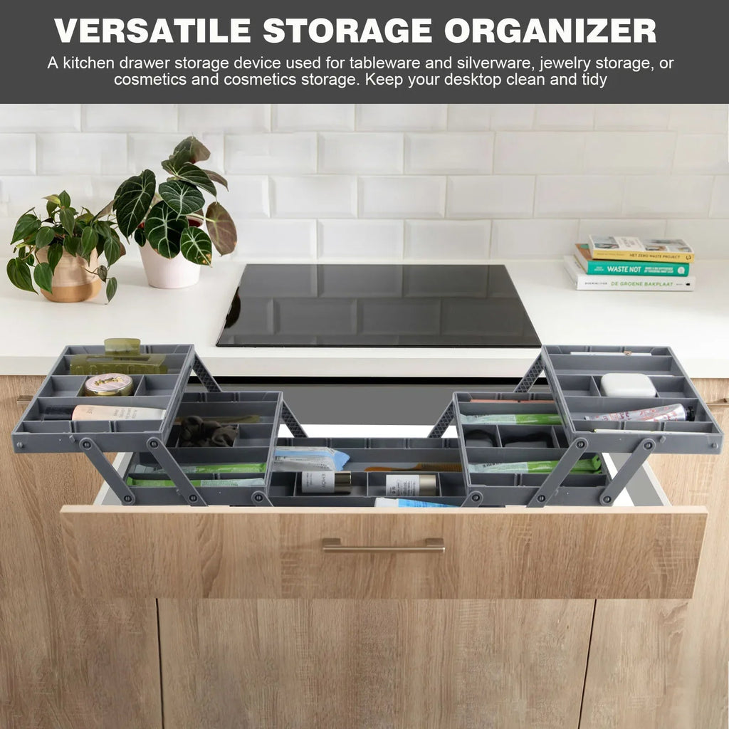 3-Tier Drawer Organizer | Stackable Storage Bins for Desk & Kitchen