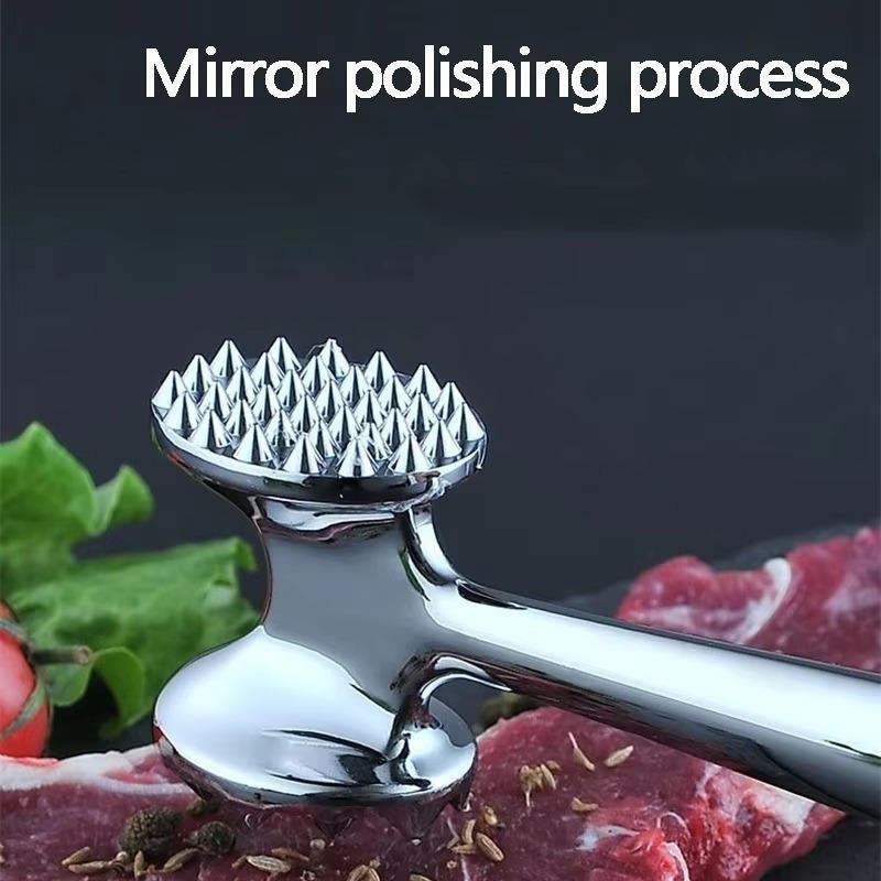Meat Pounder Tool | Stainless Steel Tenderizer Mallet for Kitchen