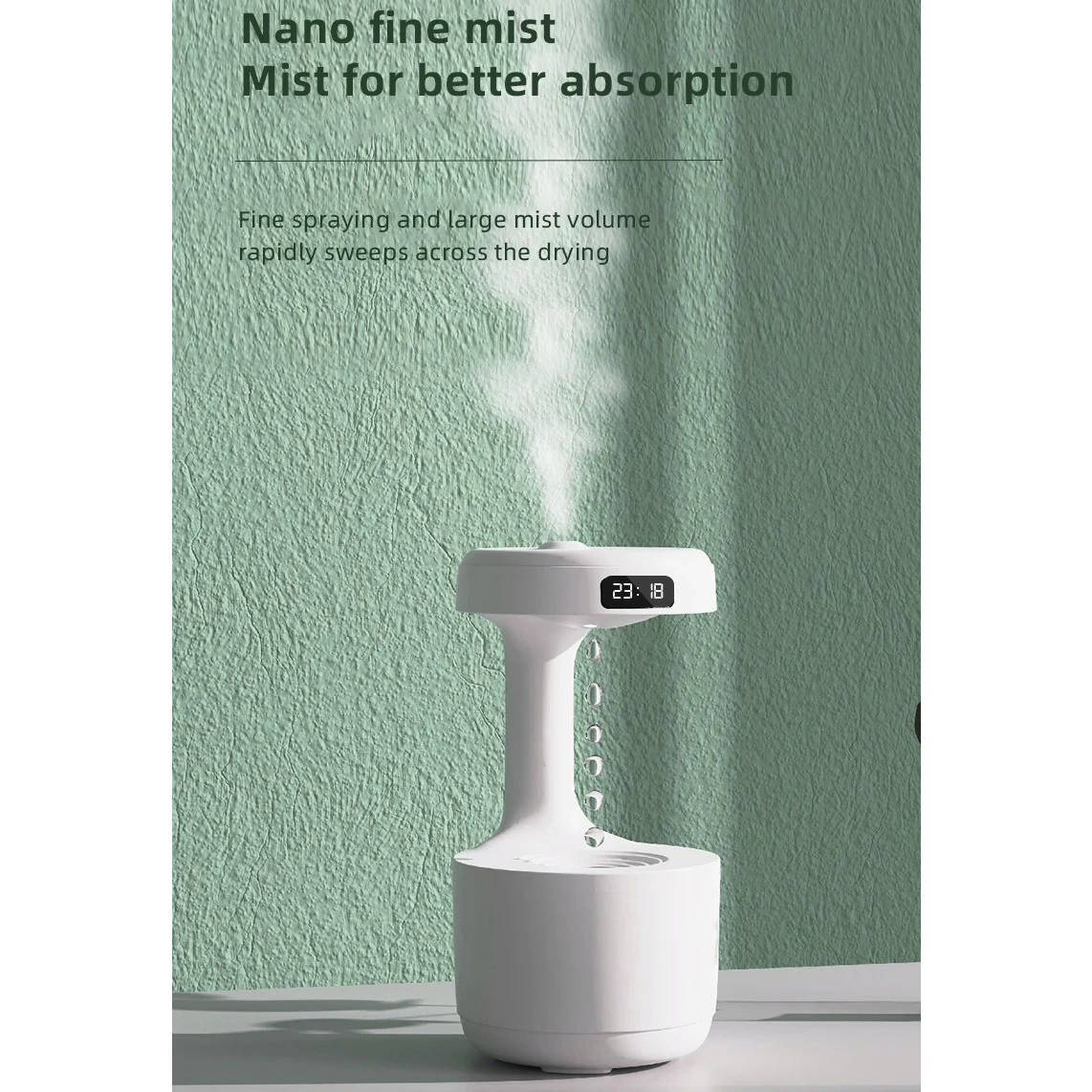 Small Humidifier | Compact USB Cool Mist Humidifier for Desk & Bedroom