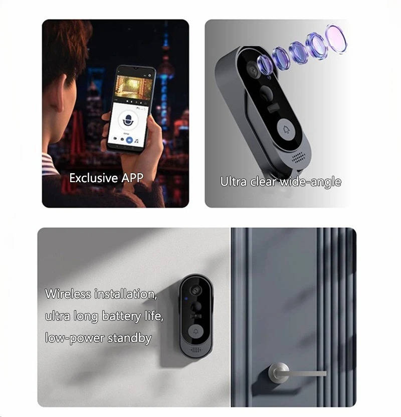 Wireless Smart Video Doorbell | HD Camera, No Subscription