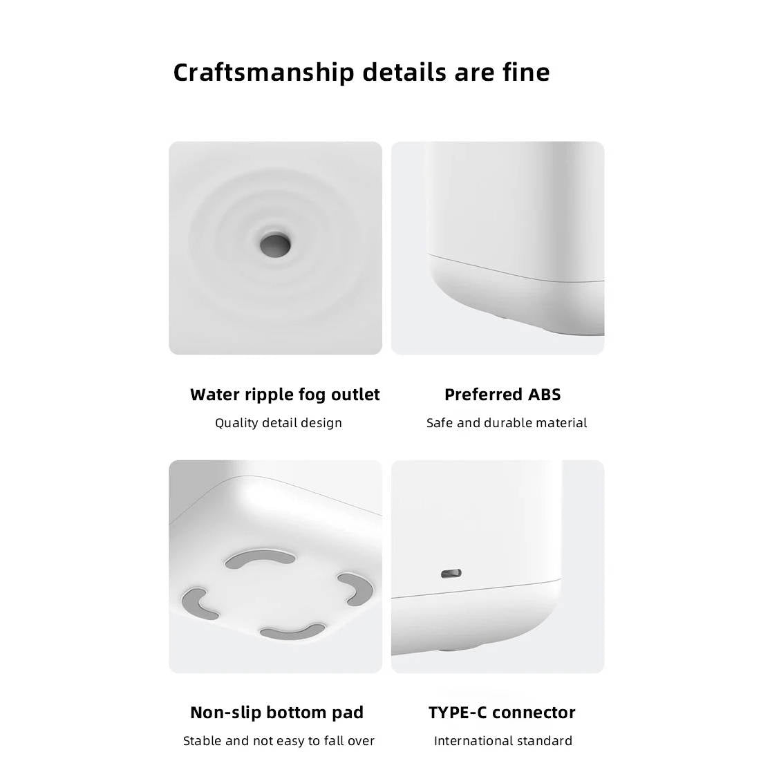 Small Humidifier | Compact USB Cool Mist Humidifier for Desk & Bedroom