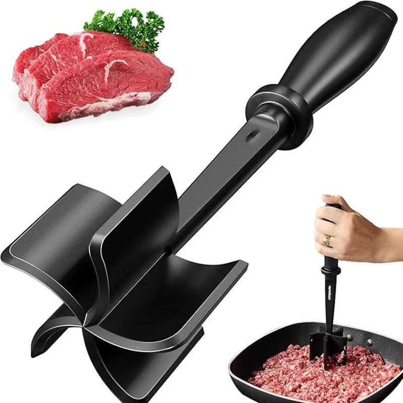 Heat-Resistant Meat Chopper | Ground Beef Masher & Cooking Tool