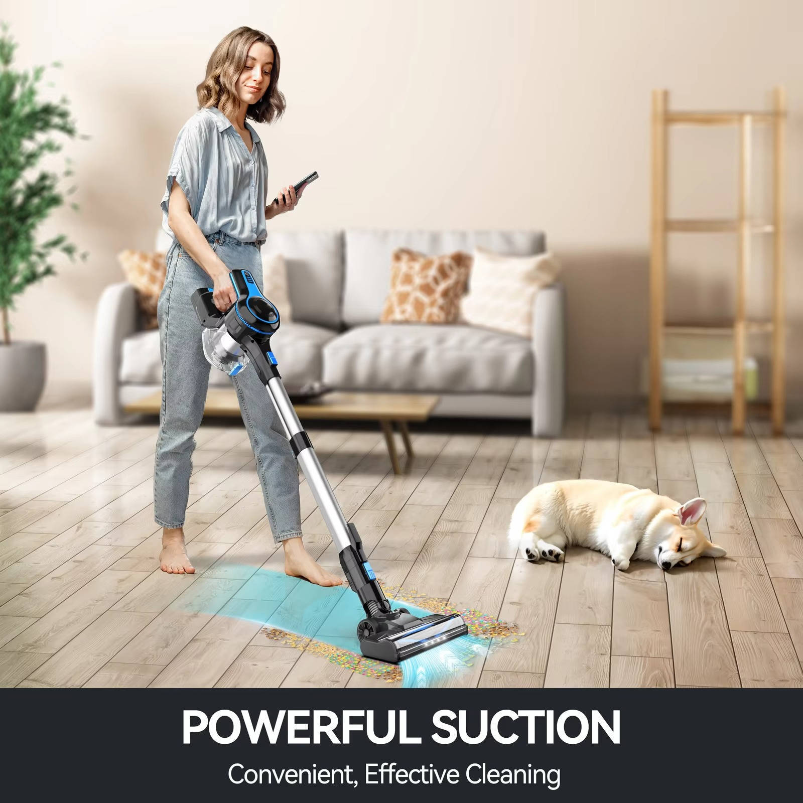 Cordless Home Vacuum Cleaner | Lightweight Stick Vac for All Floors