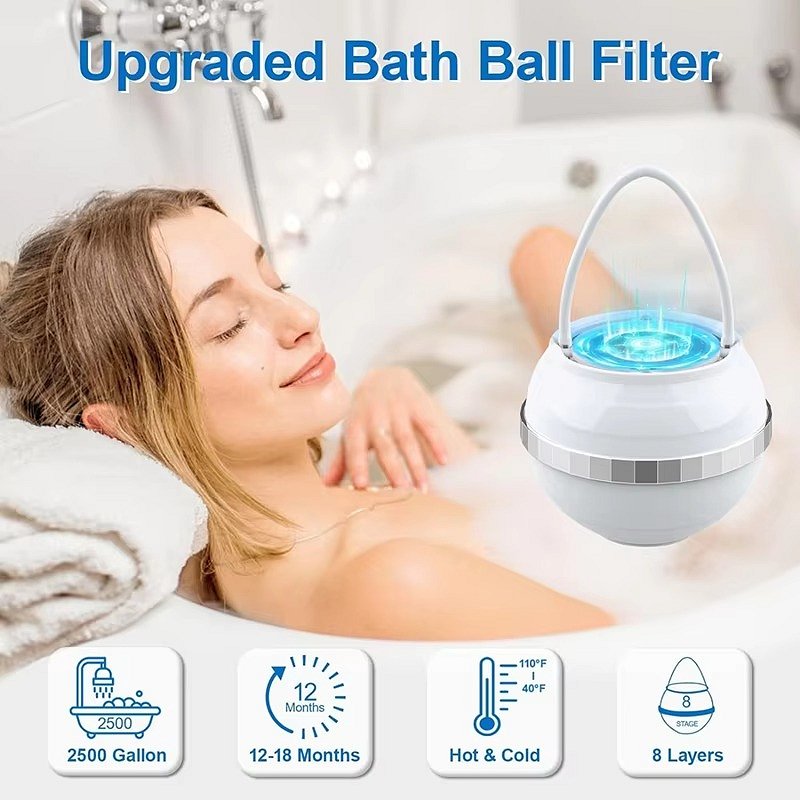 Bath Water Filter for Tub | Chlorine & Contaminant Removal Filter