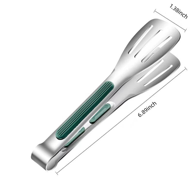 Professional Kitchen Tongs | Stainless Steel Locking Cooking Tongs