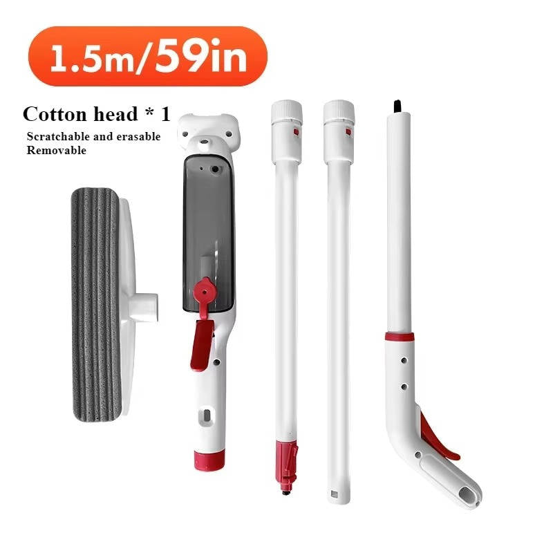 Telescopic Window Cleaner | Long Handle Squeegee & Wash Tool