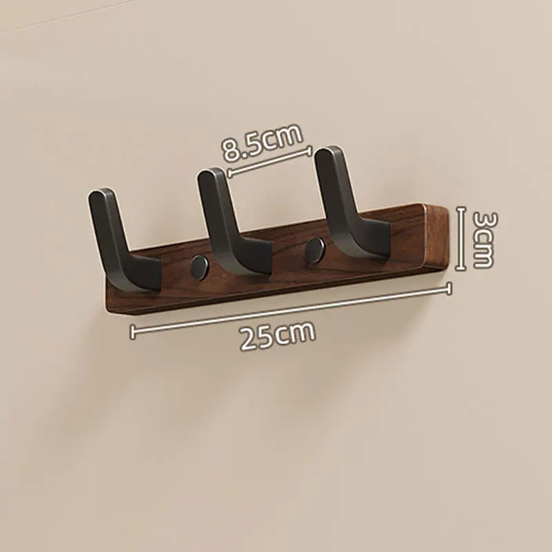 Wall-Mounted Coat Hook | Minimalist Wood & Metal Coat Hanger