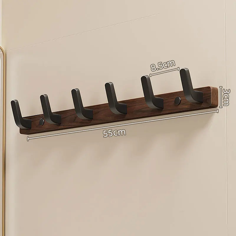 Wall-Mounted Coat Hook | Minimalist Wood & Metal Coat Hanger