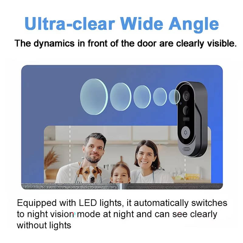 Wireless Smart Video Doorbell | HD Camera, No Subscription