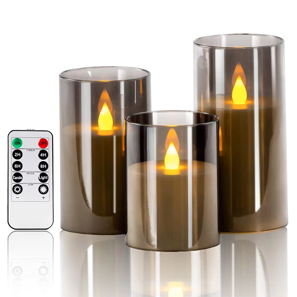 Flameless Candles with Remote | Realistic LED Flickering Candle Set