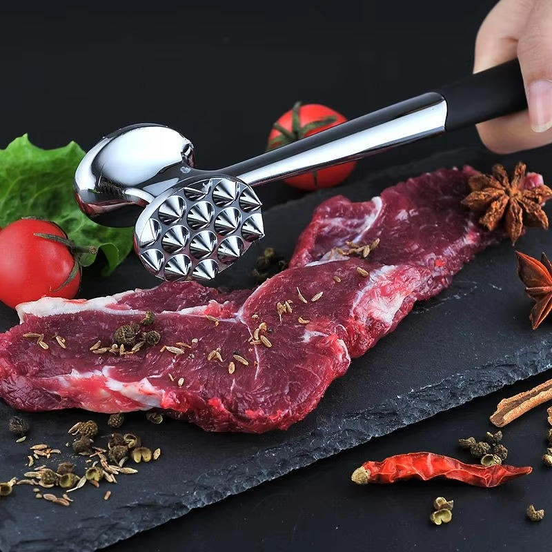Meat Pounder Tool | Stainless Steel Tenderizer Mallet for Kitchen