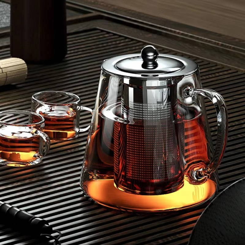 Heat-Resistant Glass Teapot | Borosilicate Tea Pot with Infuser