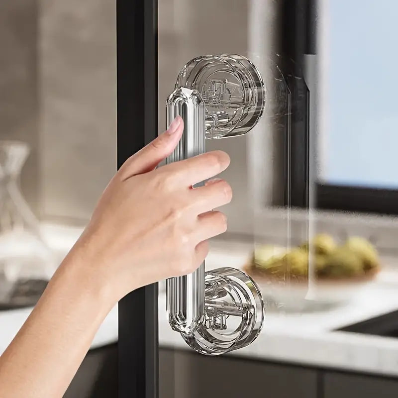 Suction Cup Door Handle | No-Drill Portable Grip for Glass and Smooth Surfaces