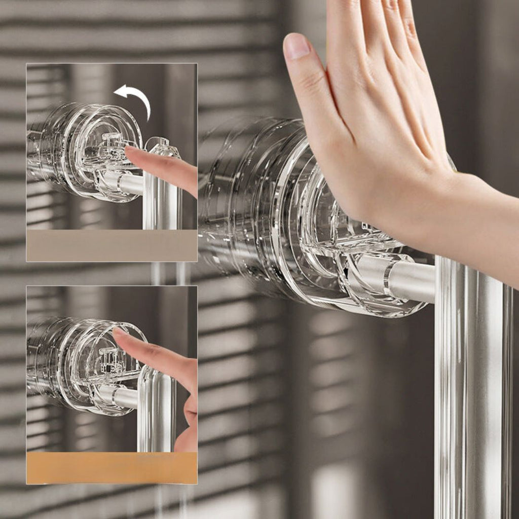 Suction Cup Door Handle | No-Drill Portable Grip for Glass and Smooth Surfaces