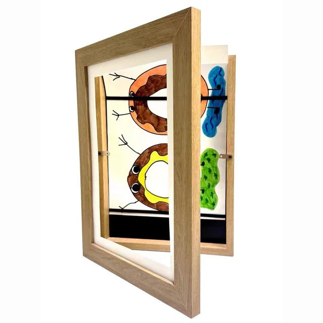 Kids Art Frame | Rotating Picture Display for 150 Drawings & Artworks