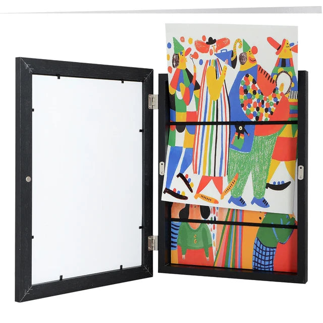 Kids Art Frame | Rotating Picture Display for 150 Drawings & Artworks