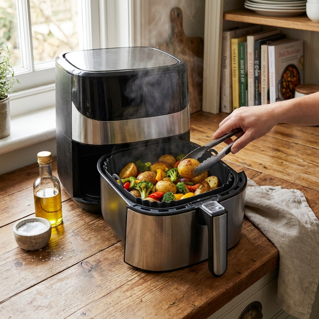 CleanFry Silicone Air Fryer Liner lifestyle