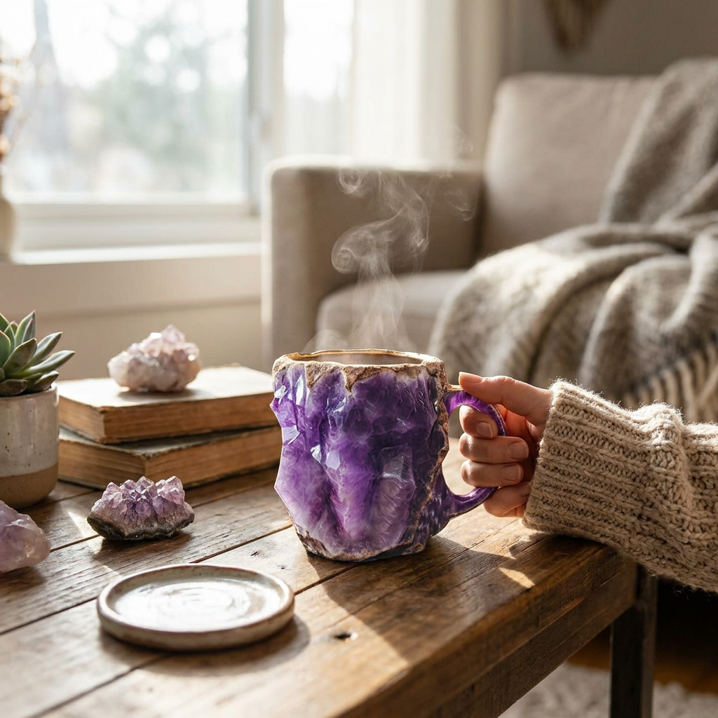 Mineral Crystal Coffee Mugs lifestyle