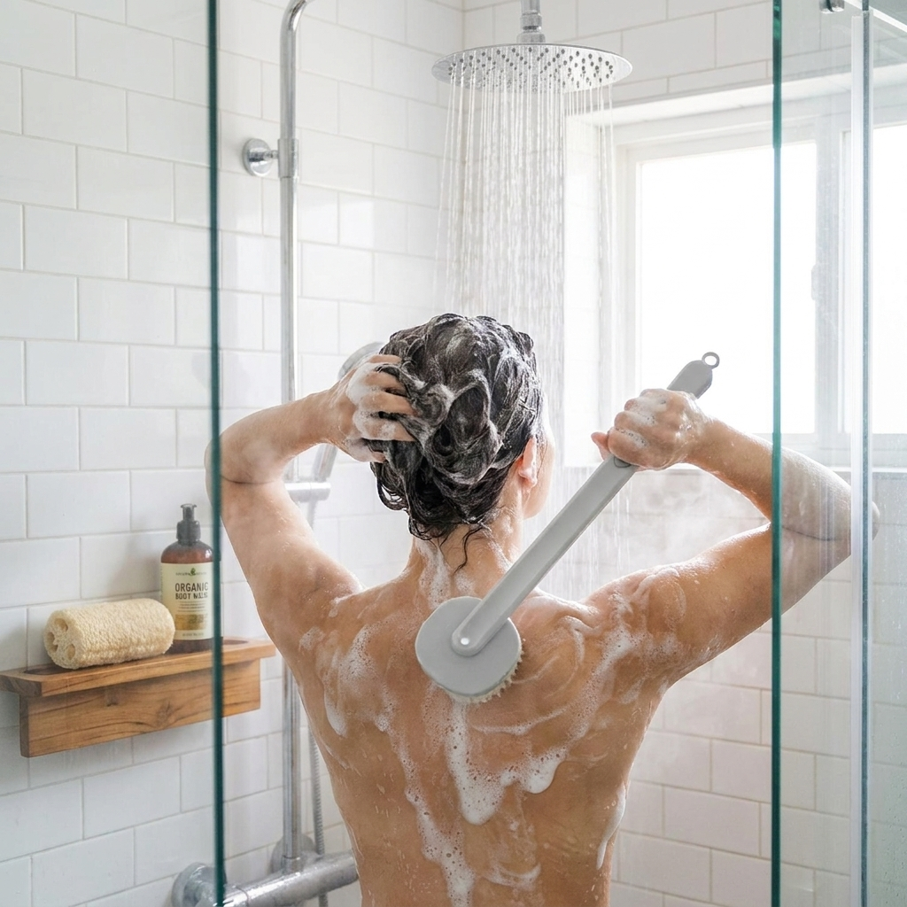Long Handle Back Scrubber lifestyle