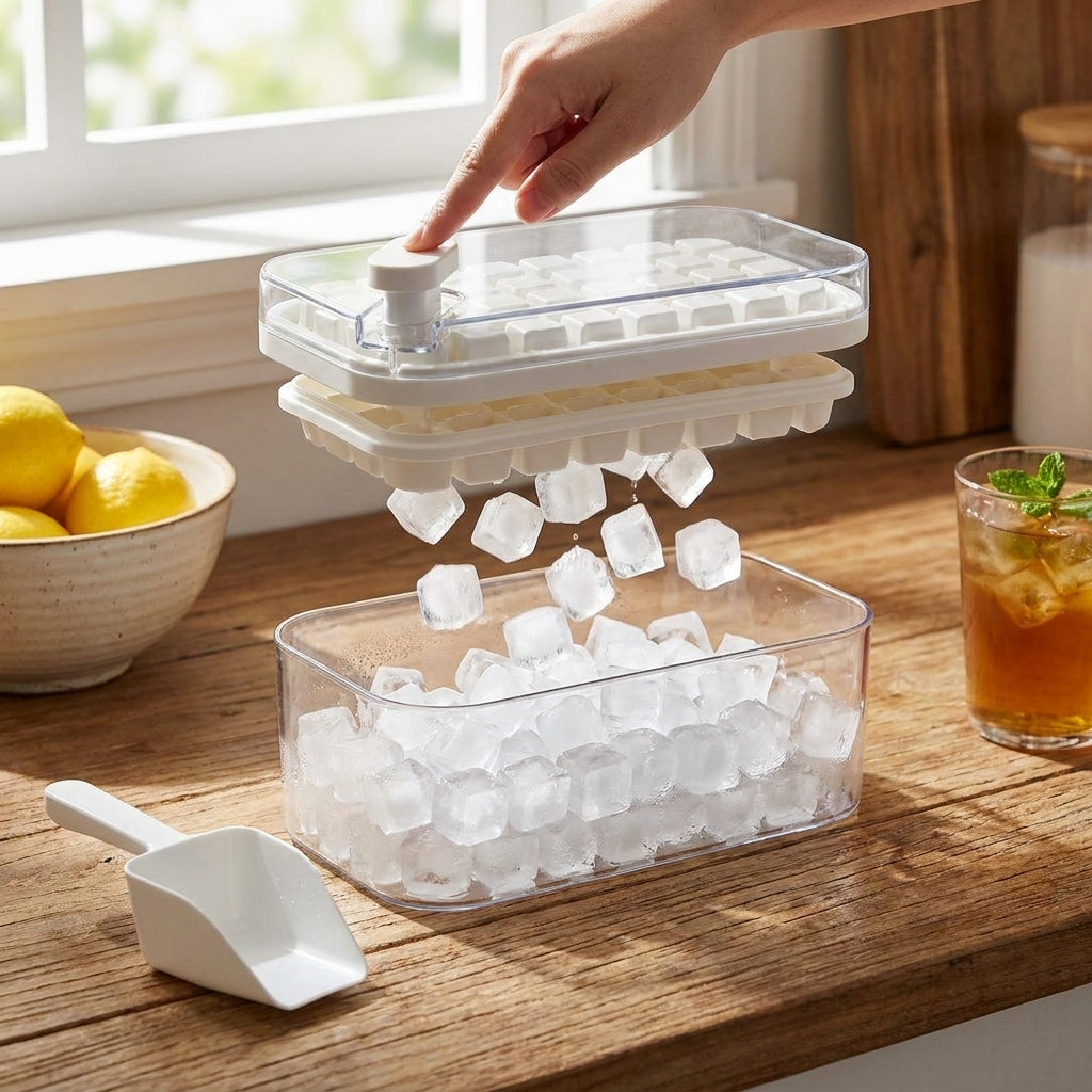 One-Click Ice Tray System lifestyle