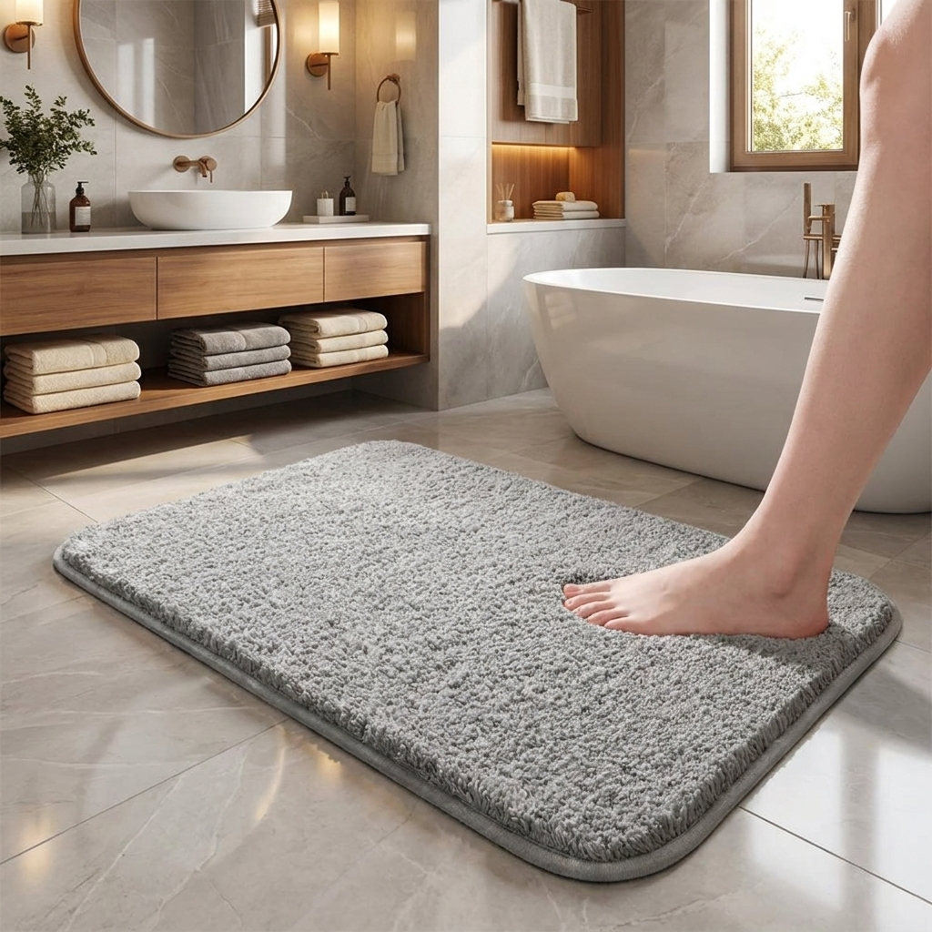 Super Thick Luxury Bathroom Rug lifestyle