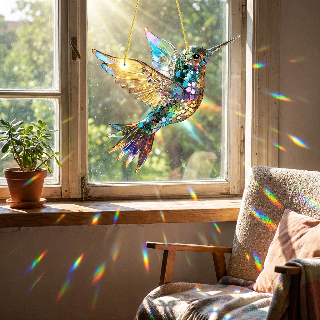 Hummingbird Suncatcher lifestyle