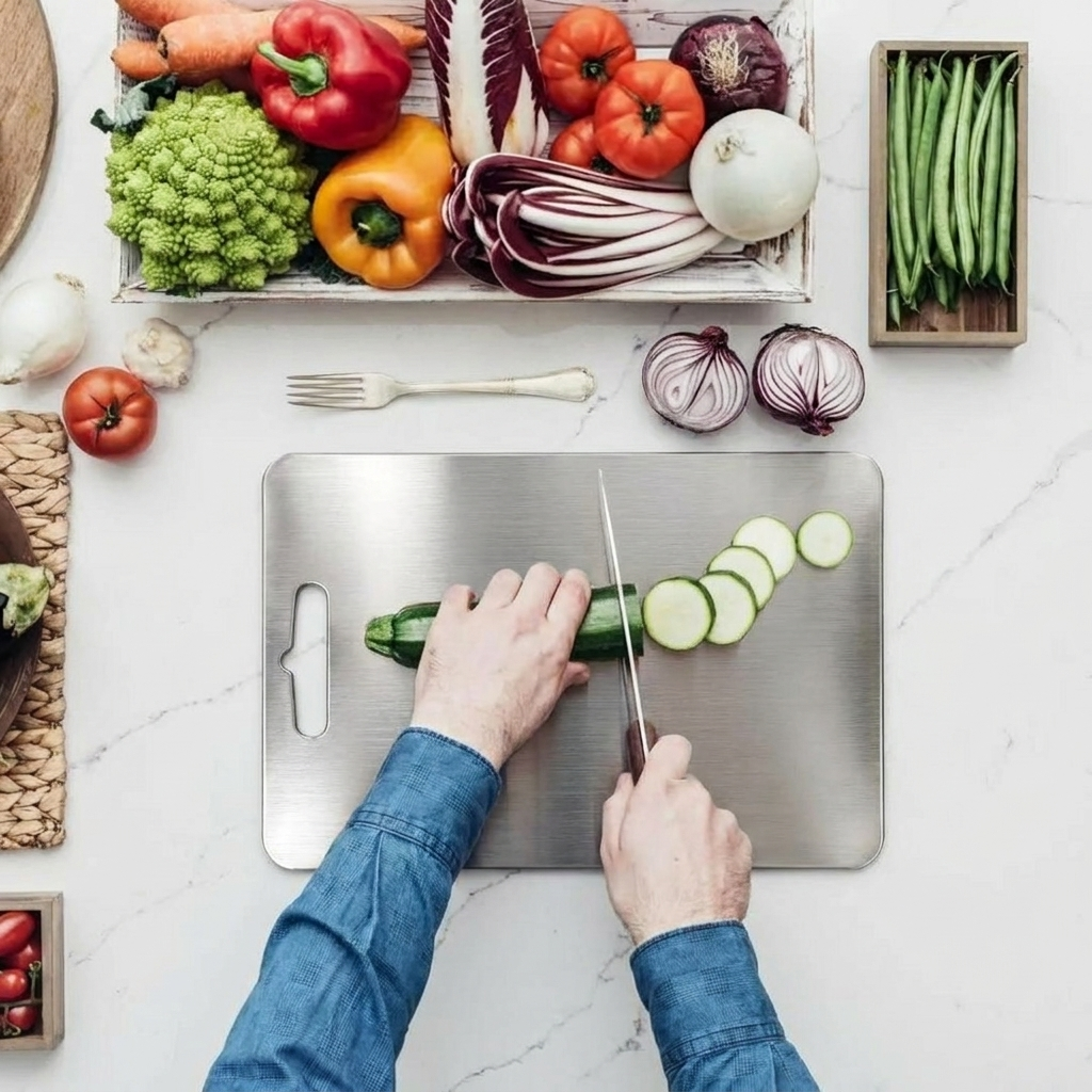 Titanium Cutting Board lifestyle