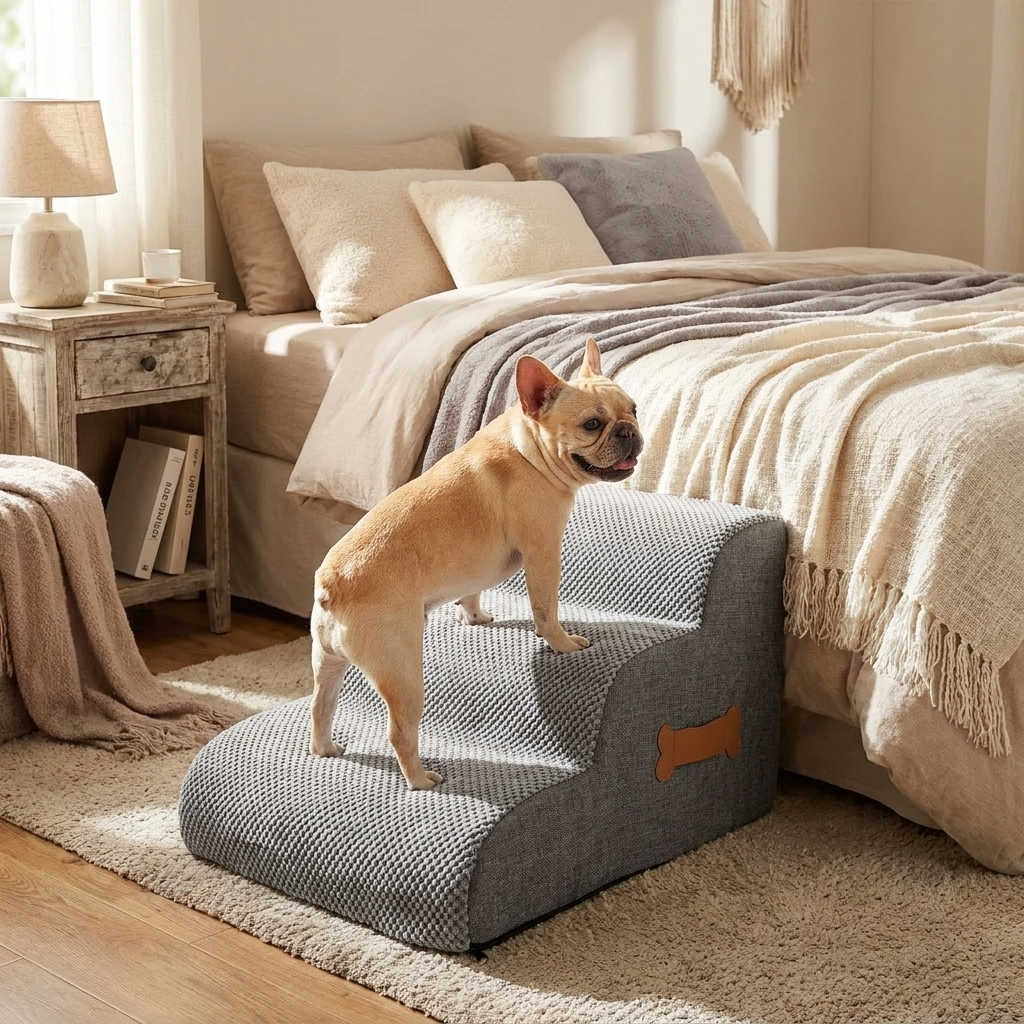 Dog Stairs for Bed lifestyle