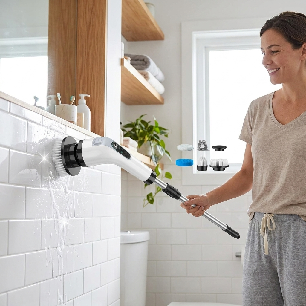 Rechargeable Electric Scrubber lifestyle