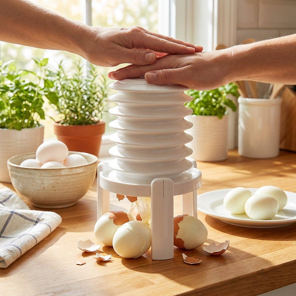 Creative Egg Peeler Tool lifestyle