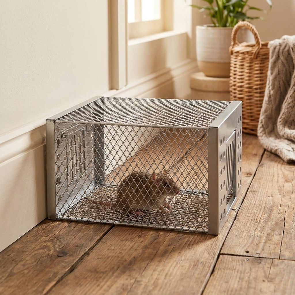 Sliding Door Reusable Mouse Trap Cage lifestyle