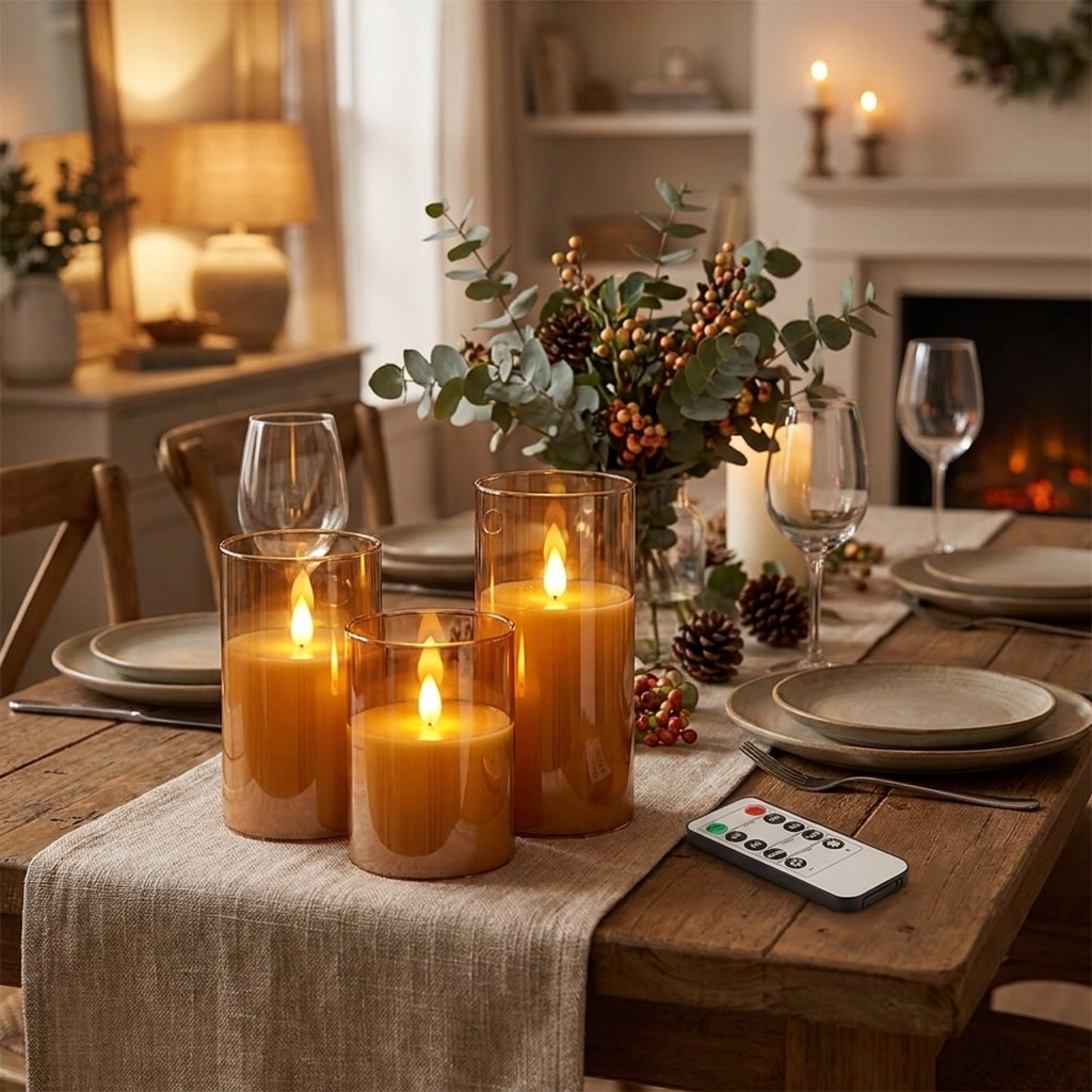 Realistic Flameless Candles With Remote lifestyle