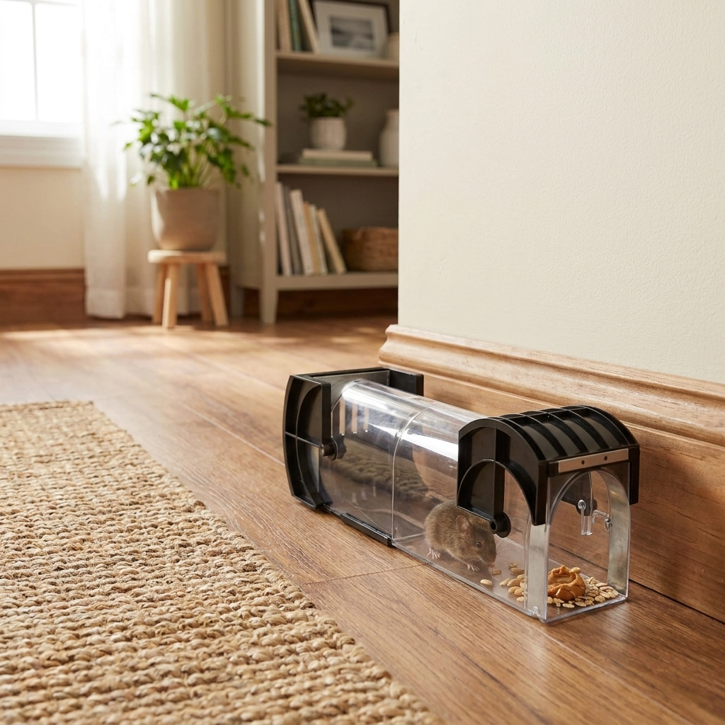 Self-Locking Reusable Humane Mouse Trap lifestyle