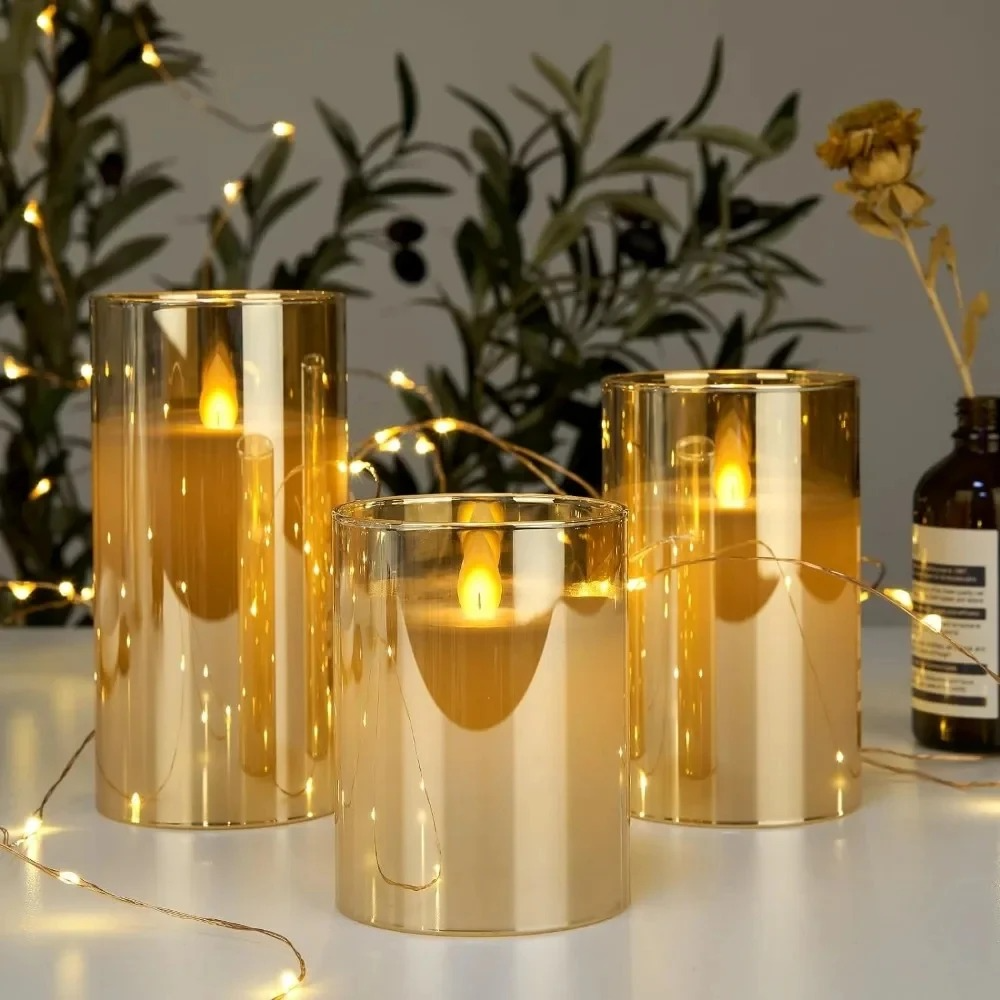 Flameless Candles with Remote | Realistic LED Flickering Candle Set