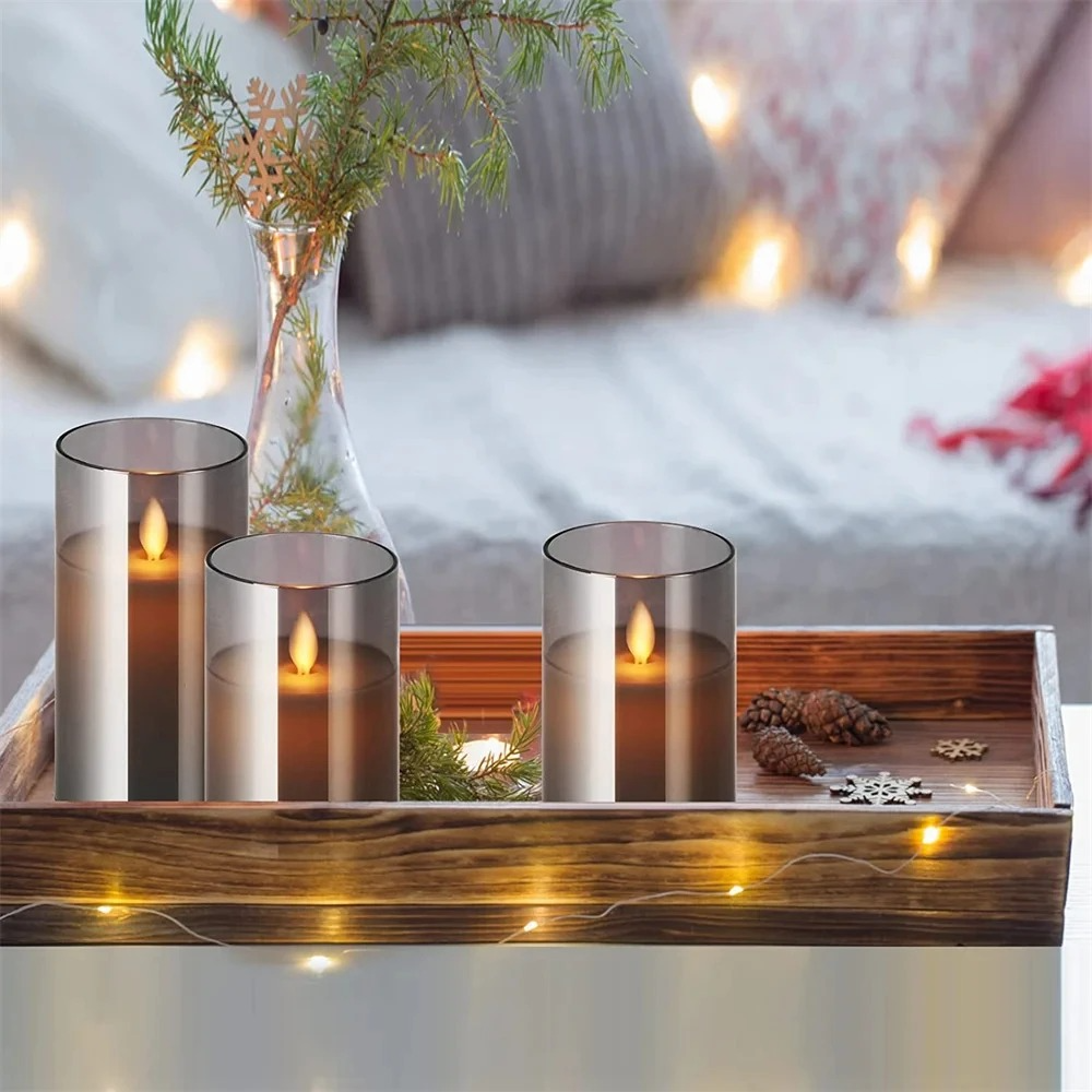 Flameless Candles with Remote | Realistic LED Flickering Candle Set