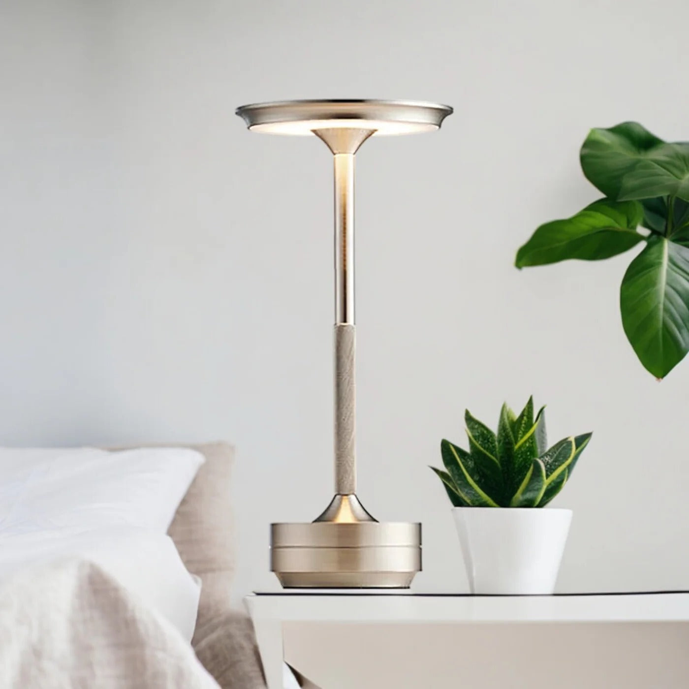 Cordless Nordic Table Lamp | Touch Control, Rechargeable LED