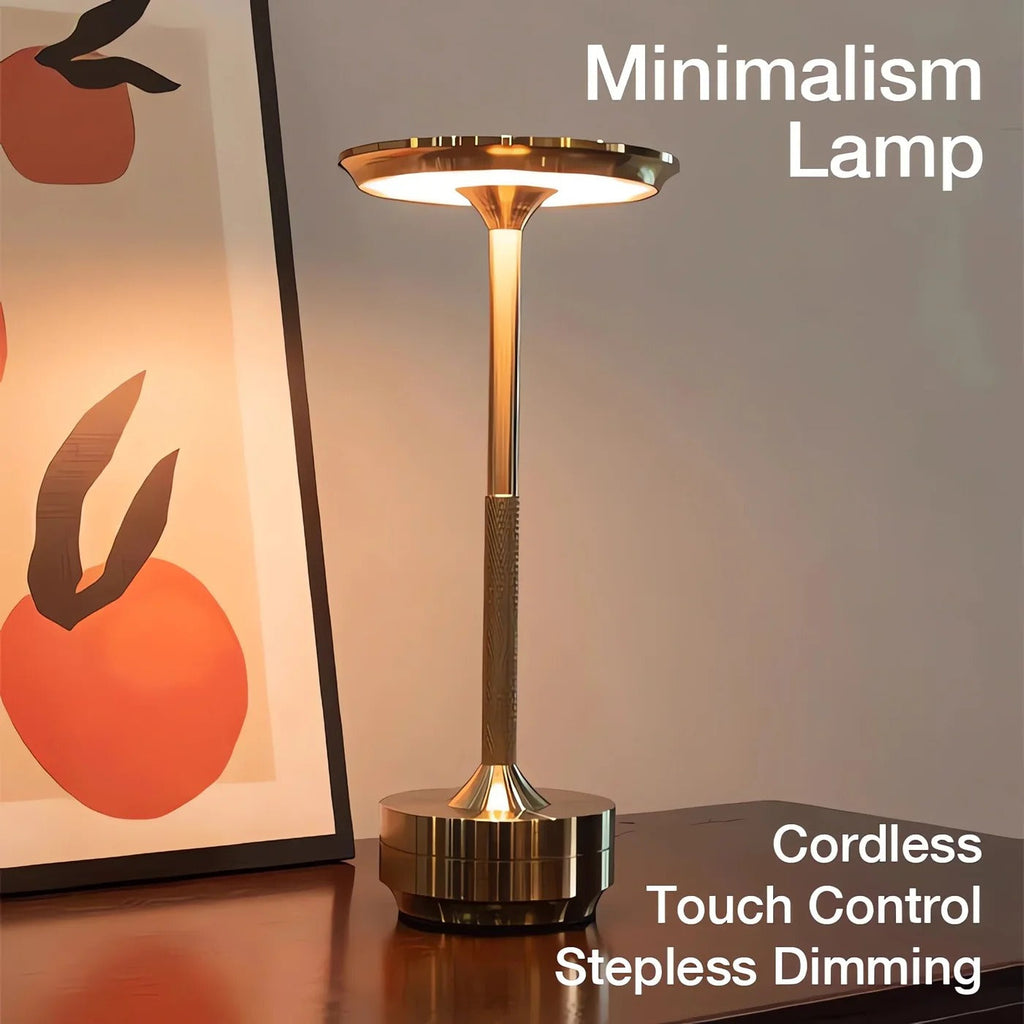 Cordless Nordic Table Lamp | Touch Control, Rechargeable LED