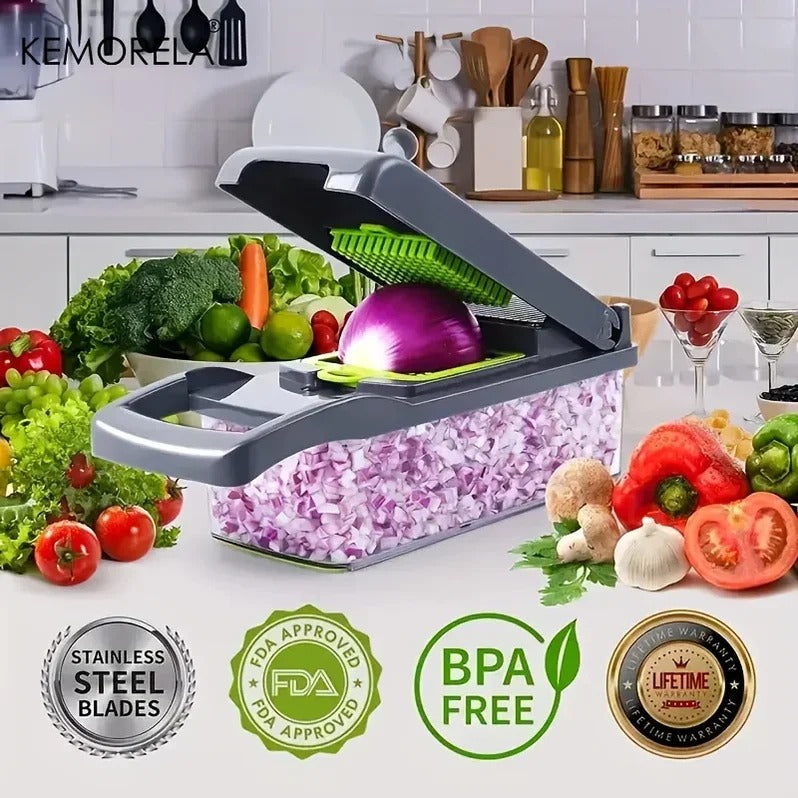 Multifunctional Vegetable Chopper | Pull-String Food Processor