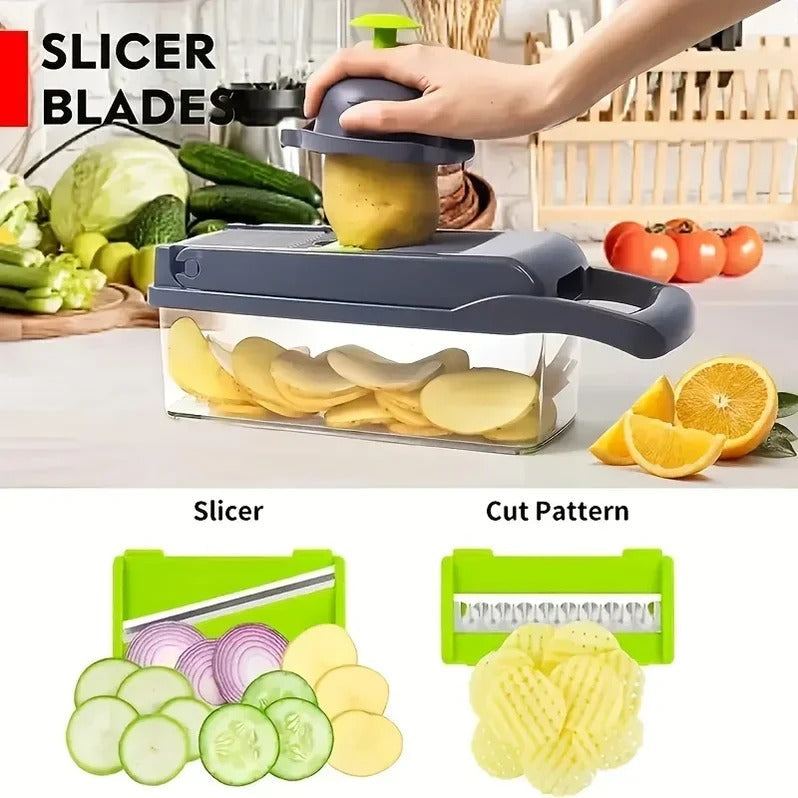 Multifunctional Vegetable Chopper | Pull-String Food Processor