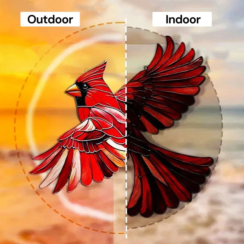 Hummingbird Suncatcher | Stained Glass Rainbow Window Ornament