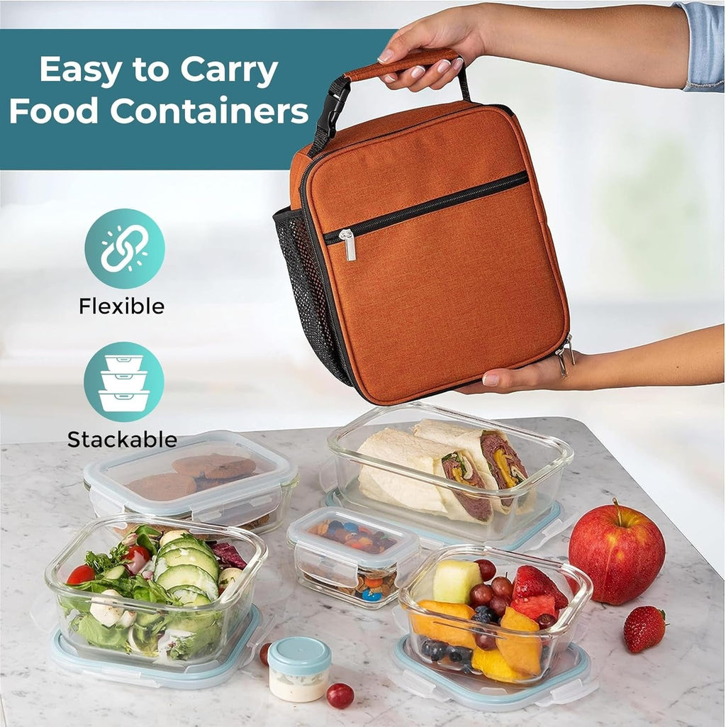 Food Storage Container Set | 35-Piece Airtight Meal Prep Containers