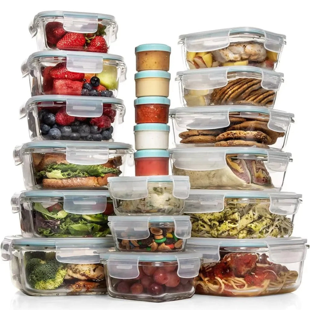 Food Storage Container Set | 35-Piece Airtight Meal Prep Containers