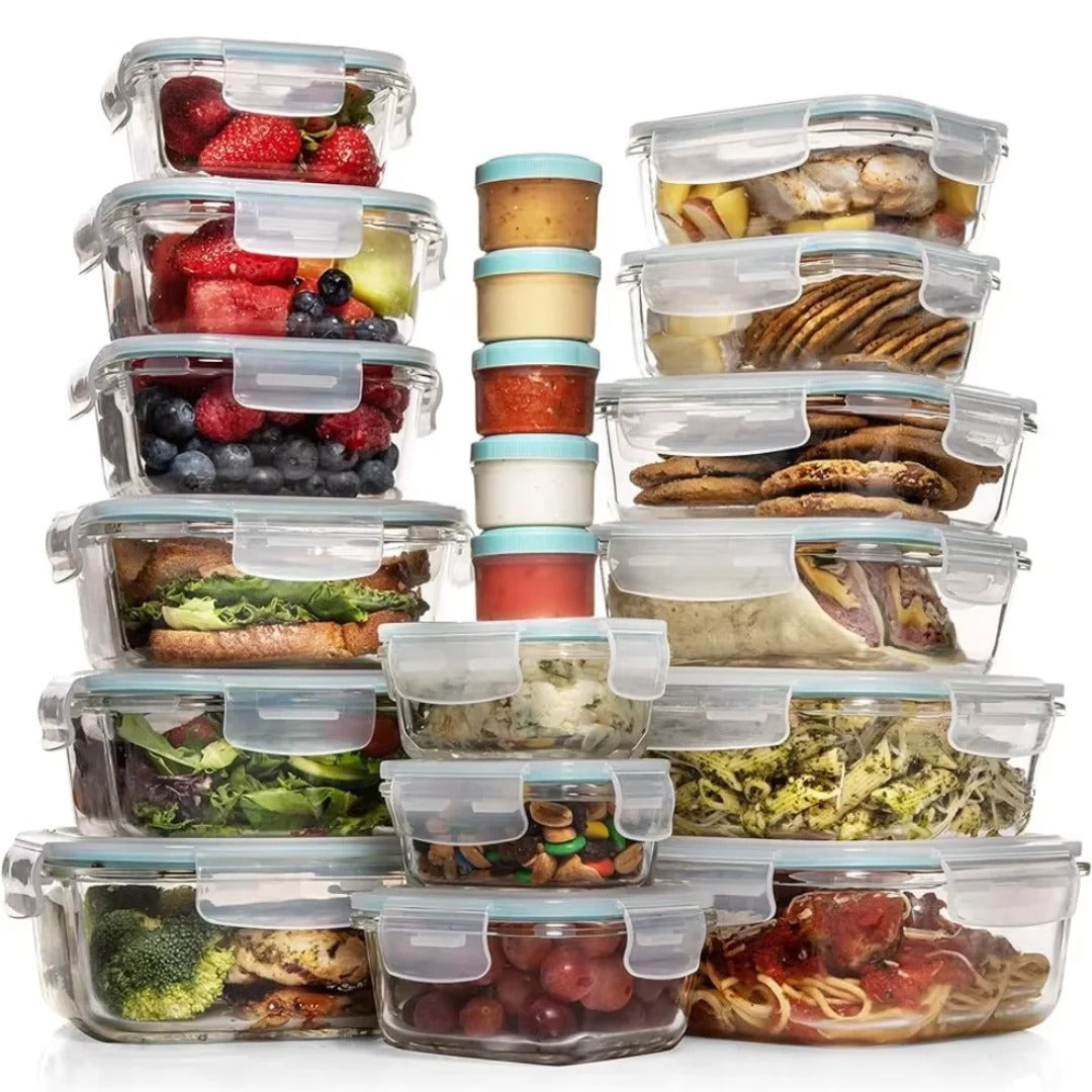 Food Storage Container Set | 35-Piece Airtight Meal Prep Containers