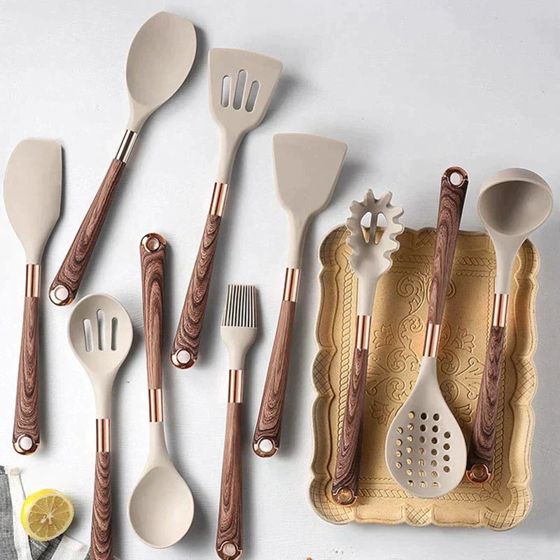 Kitchen Utensil Set | Complete Stainless Steel Cooking Tools