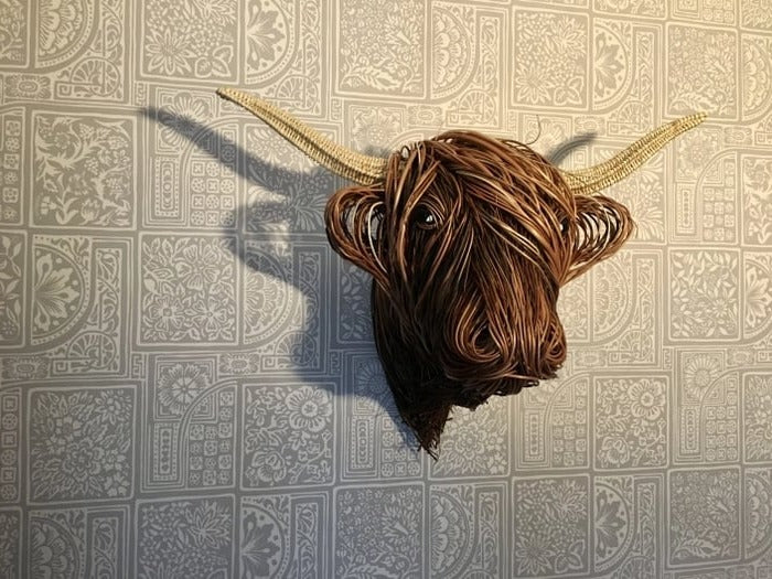 Wall-Mounted Cow Sculpture | Decorative 3D Farmhouse Animal Wall Art