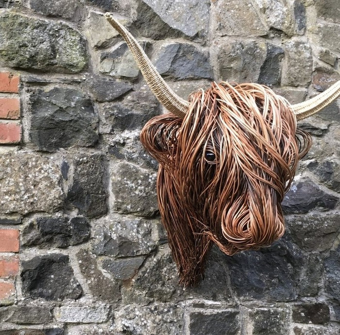 Wall-Mounted Cow Sculpture | Decorative 3D Farmhouse Animal Wall Art