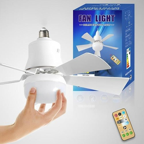 Ceiling-Mounted Fan | Modern Flush Mount Ceiling Fan with Light